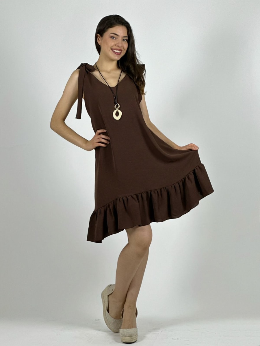 Mini Vestido Cey Amarre en Hombros A3-8212