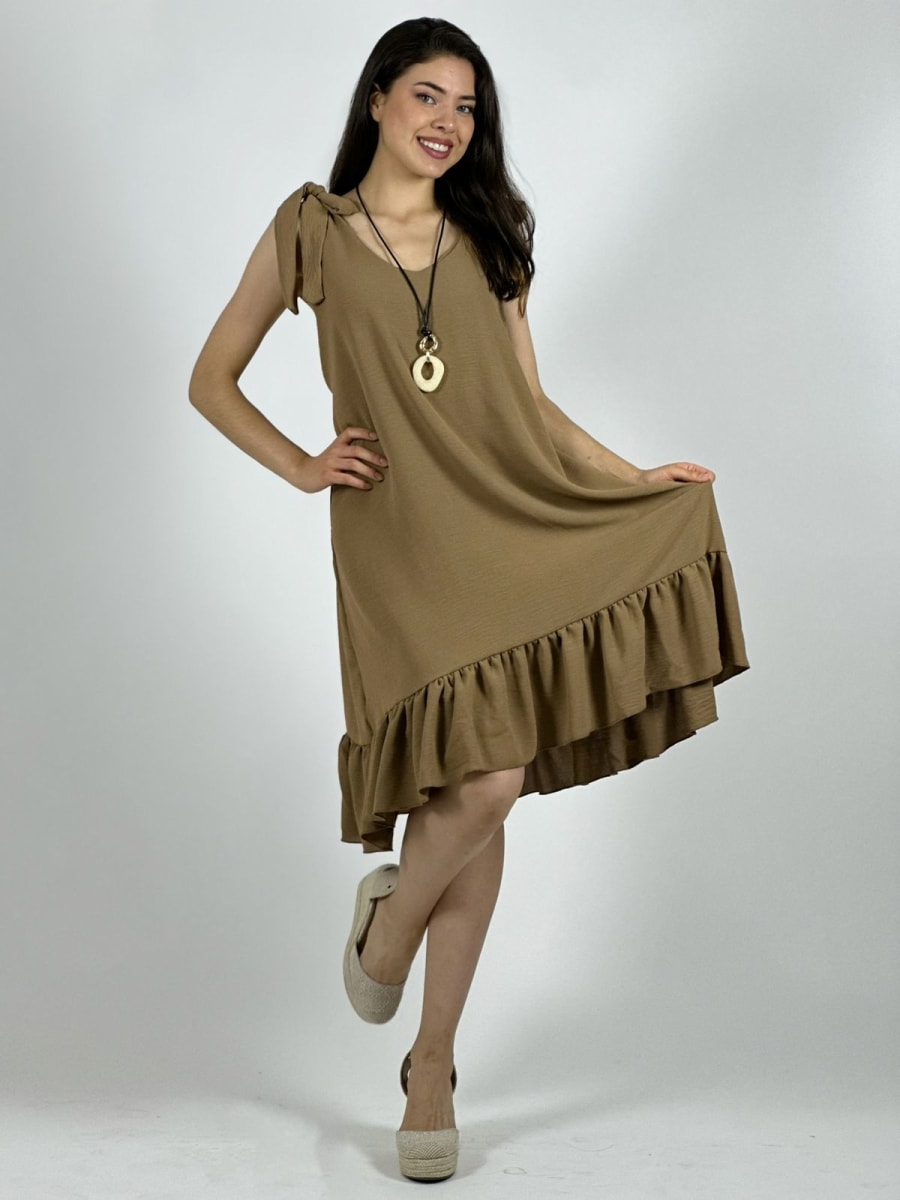 Mini Vestido Cey Amarre en Hombros A3-829