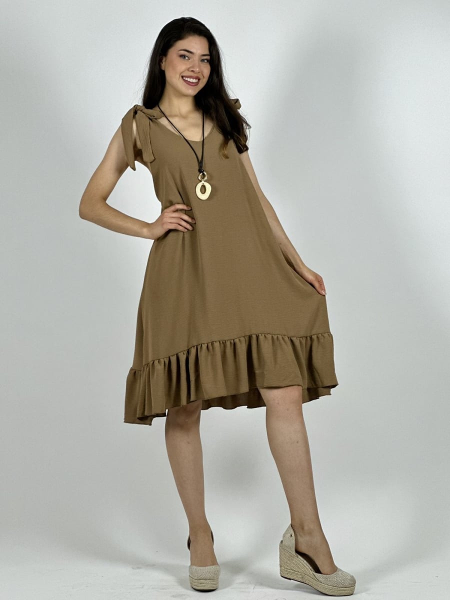 Mini Vestido Cey Amarre en Hombros A3-828