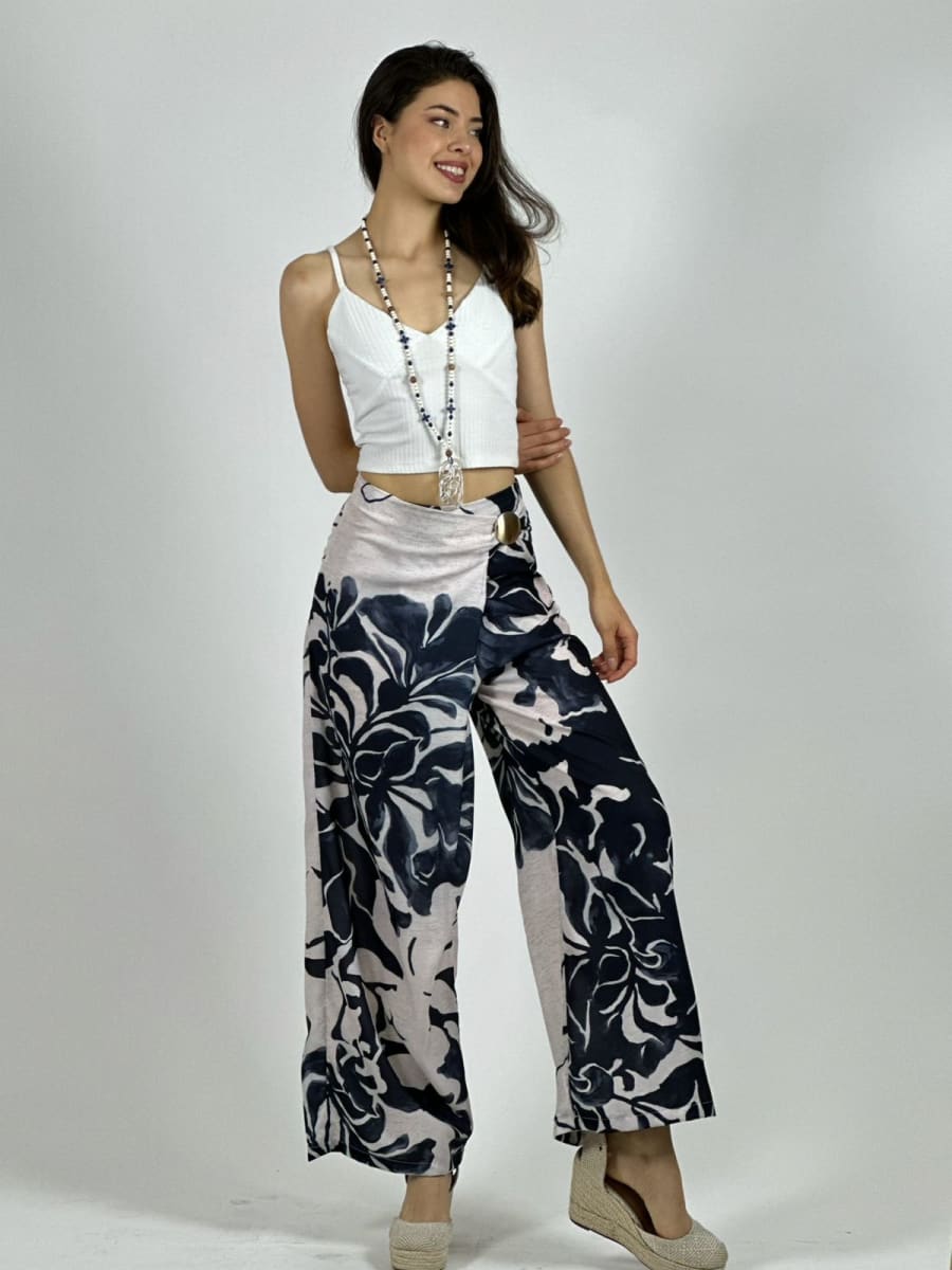 Palazzo Estampado Flores A4-9210