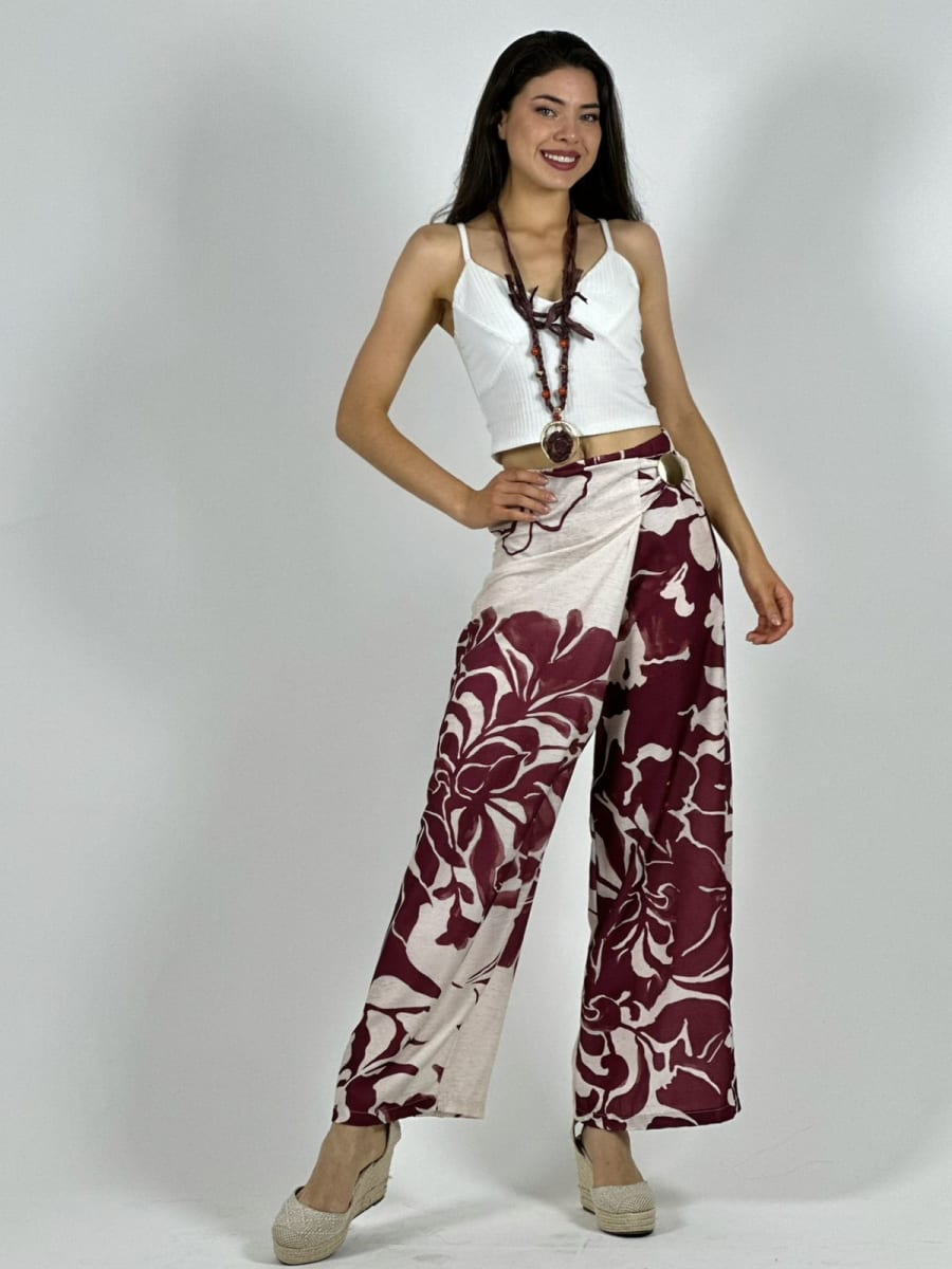 Palazzo Estampado Flores A4-925