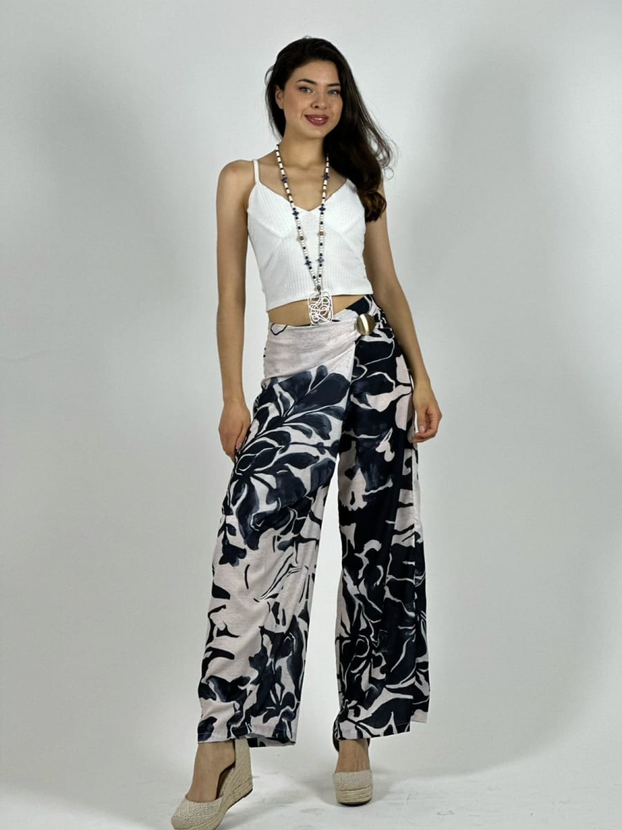 Palazzo Estampado Flores A4-929