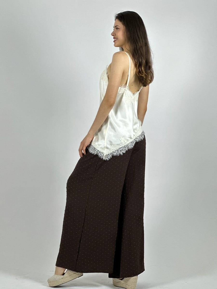 Polera Lencera con Encaje A1-352