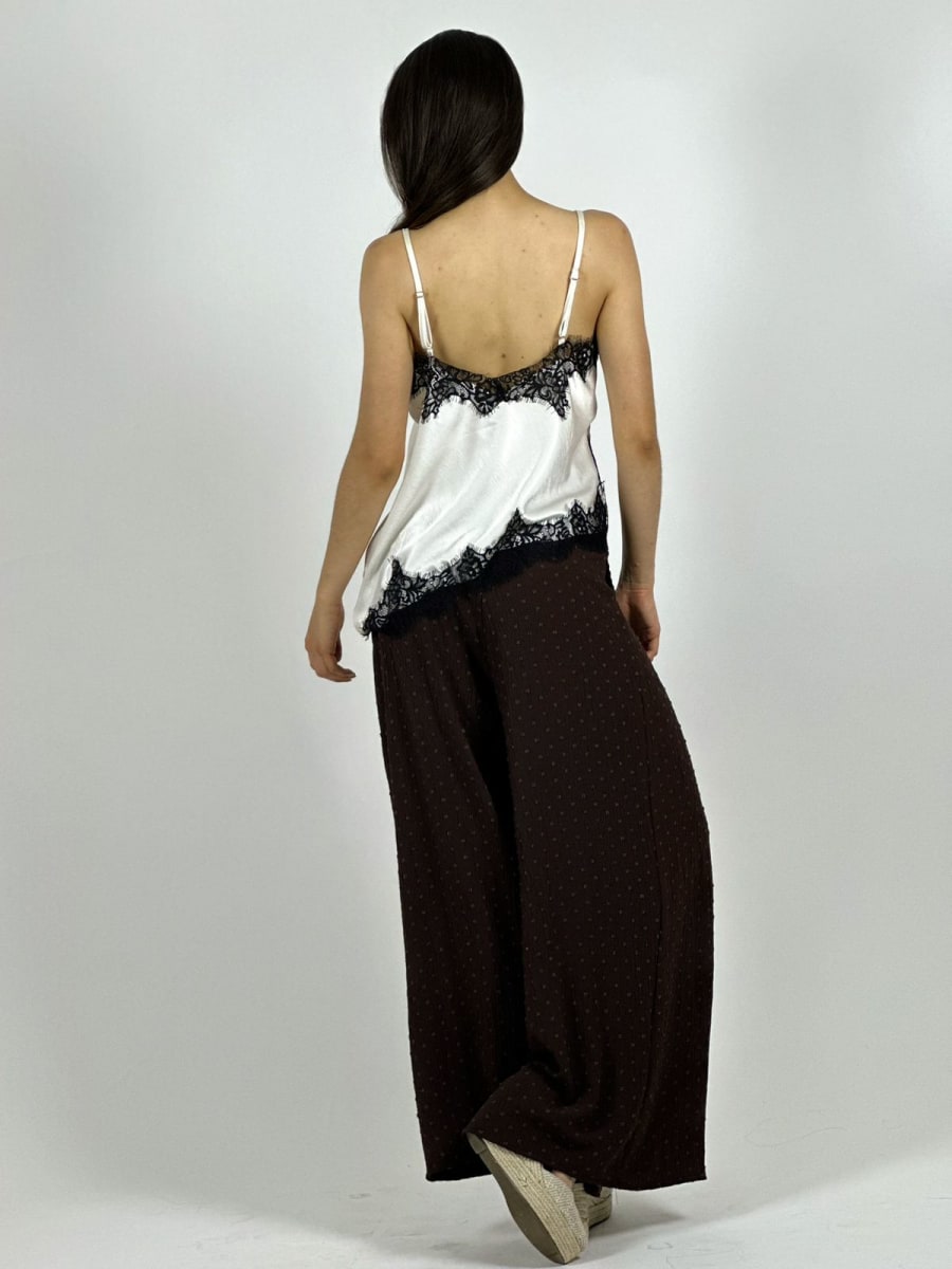 Polera Lencera con Encaje A1-357