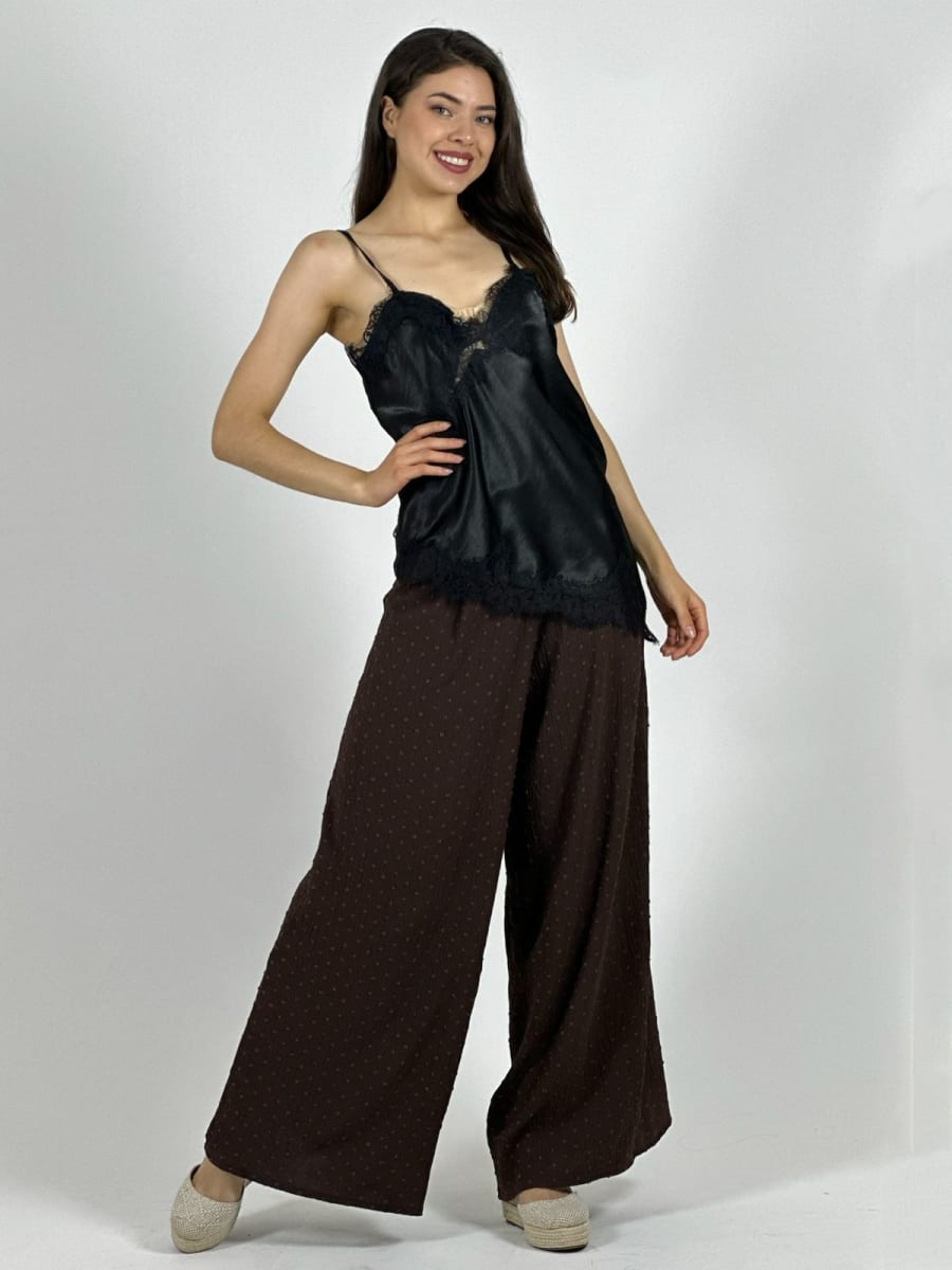 Polera Lencera con Encaje A1-354