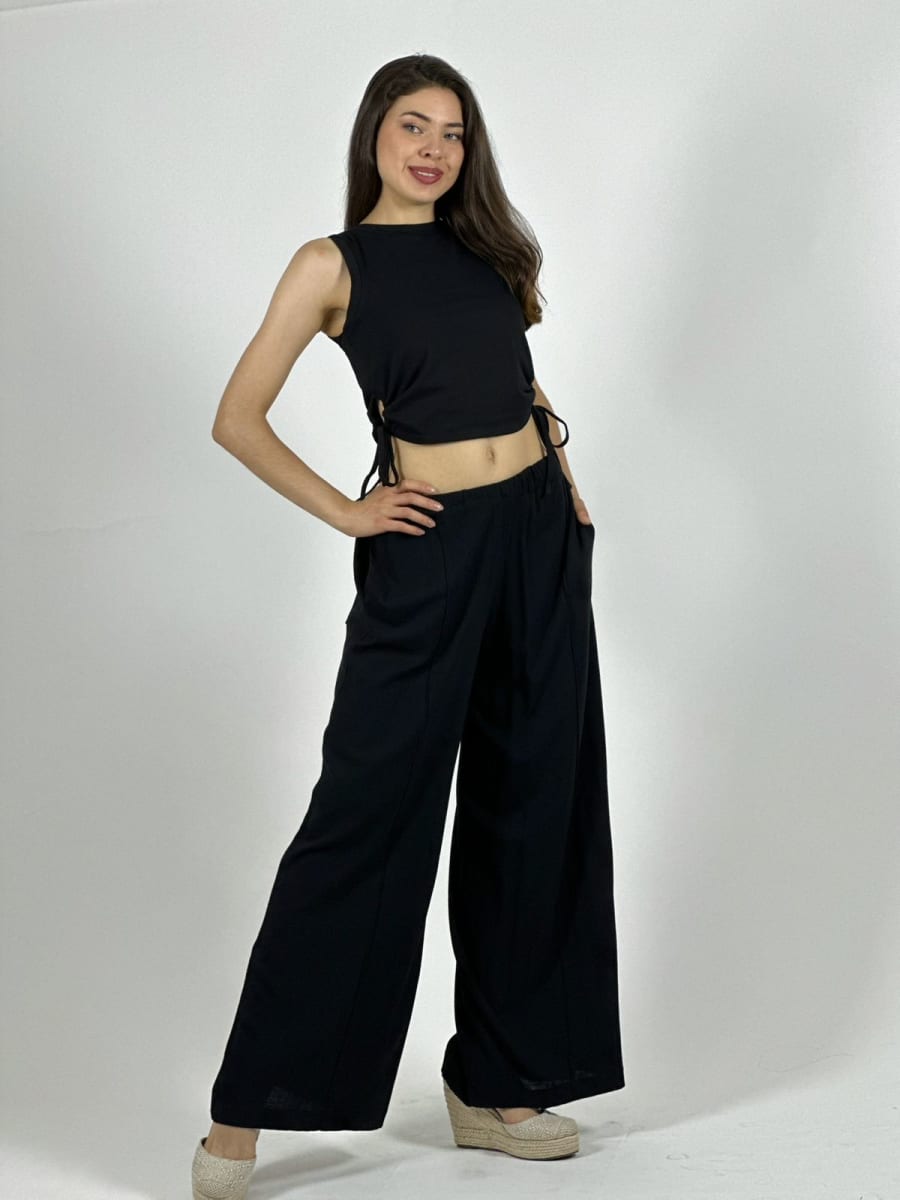 Polera Top Algodón Calidad Ajustable en Laterales A1-162