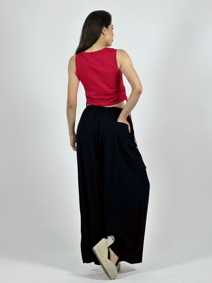 Polera Top Algodón Calidad Ajustable en Laterales A1-168