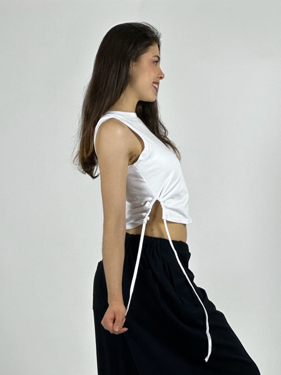 Polera Top Algodón Calidad Ajustable en Laterales A1-1611