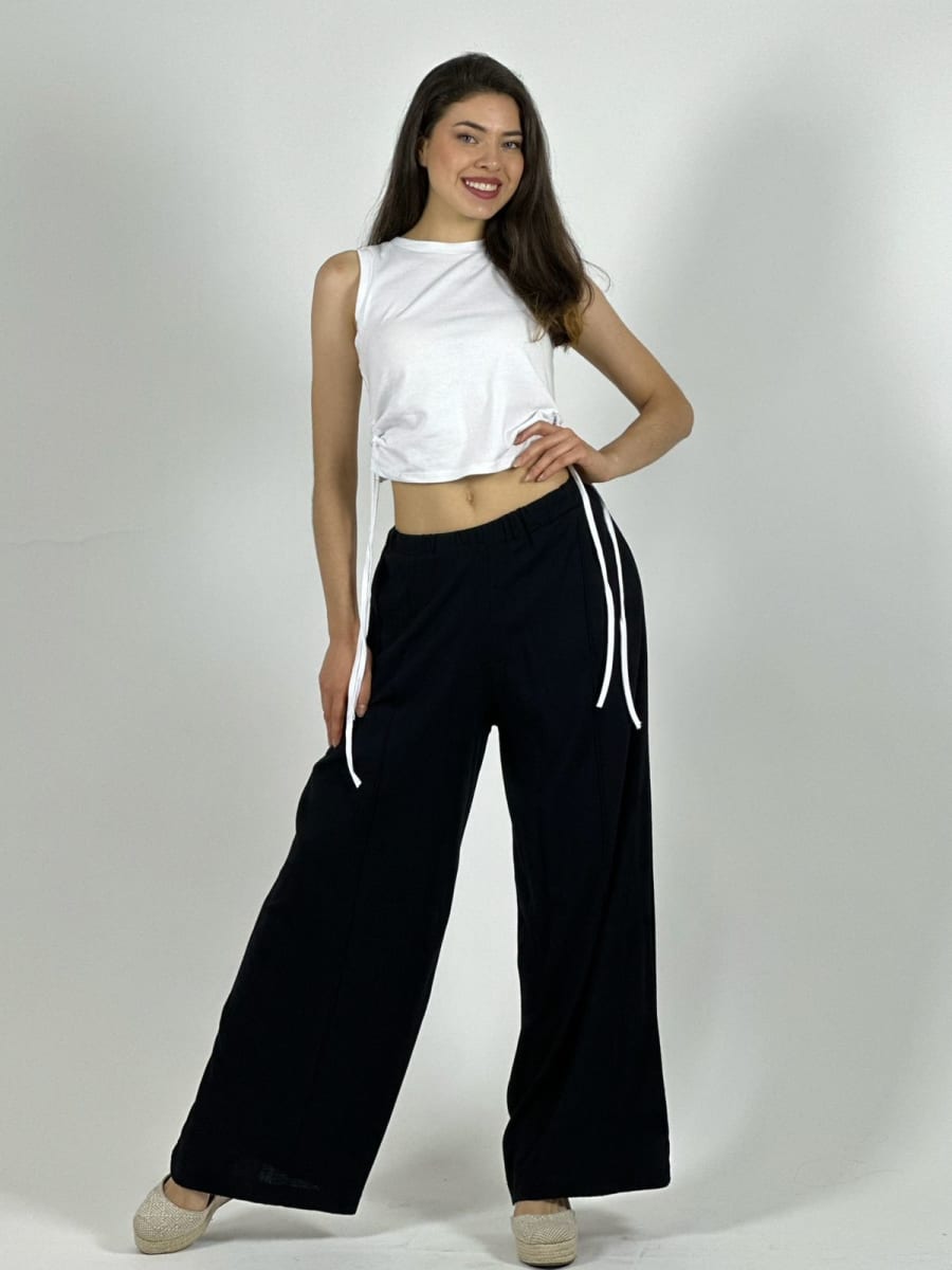 Polera Top Algodón Calidad Ajustable en Laterales A1-1610