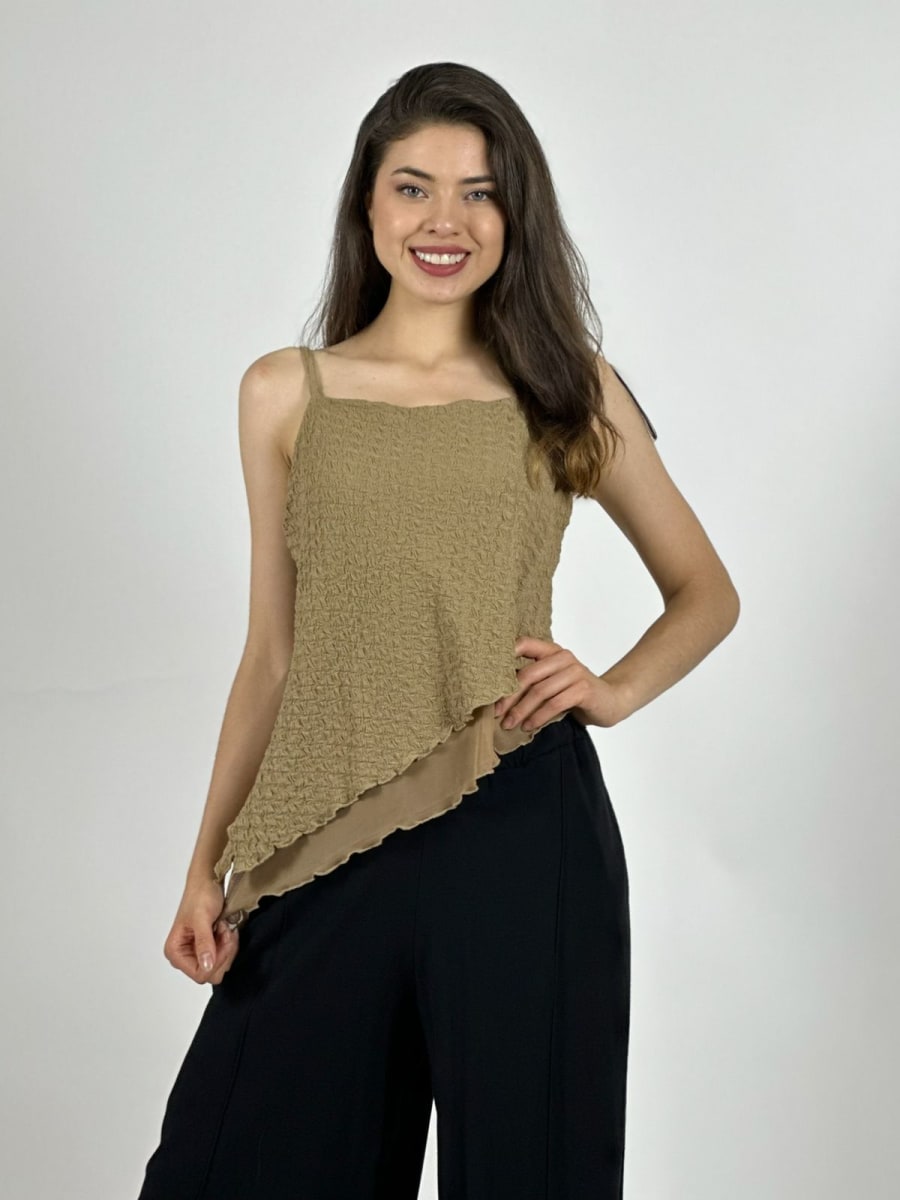 Polera Top con Relieves A1-101