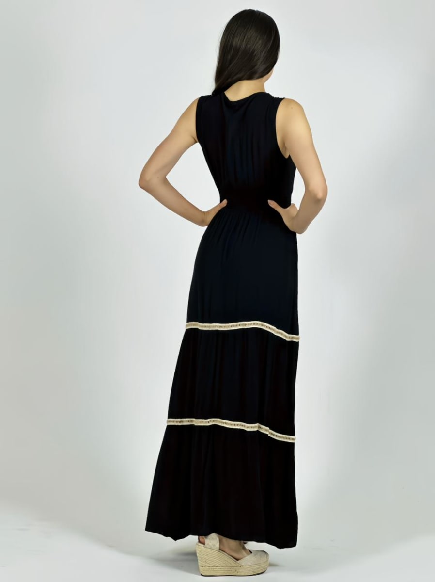 Vestido Bambula Boho Estrellas y Conchas A1-368