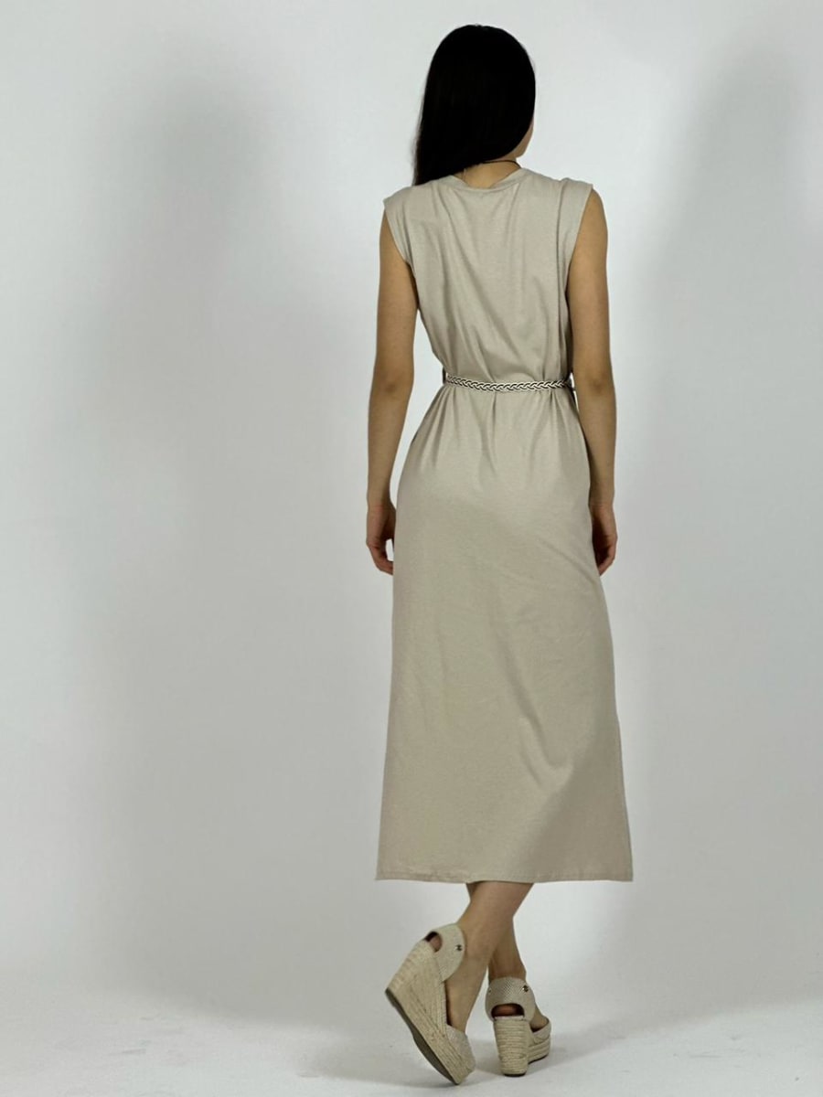 Vestido Algodon con Cinturon A3-824