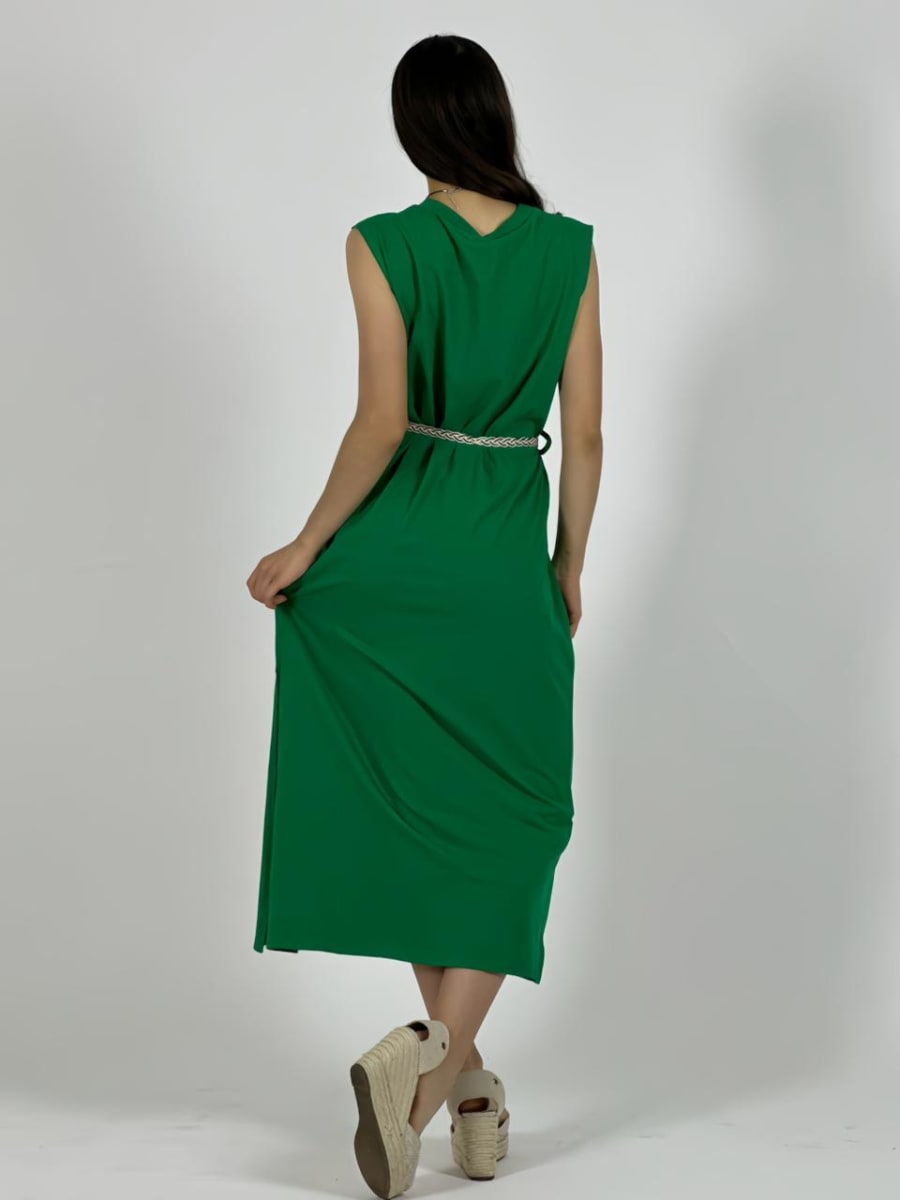 Vestido Algodon con Cinturon A3-8210