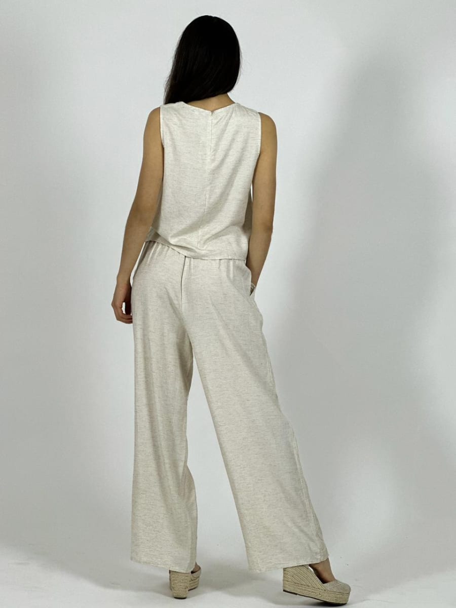 Conjunto de Lino Bordado A1-78