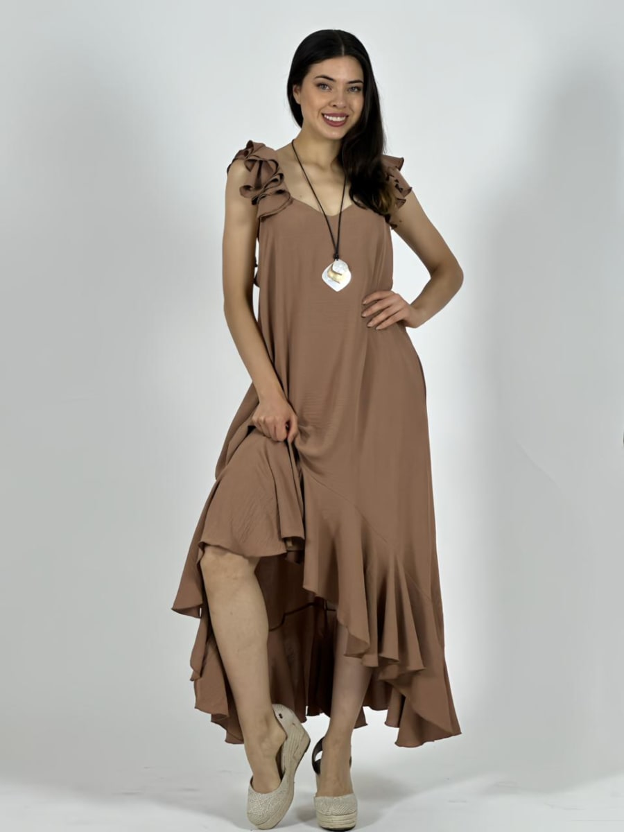 Vestido Cey Tiras con Vuelos A3-711