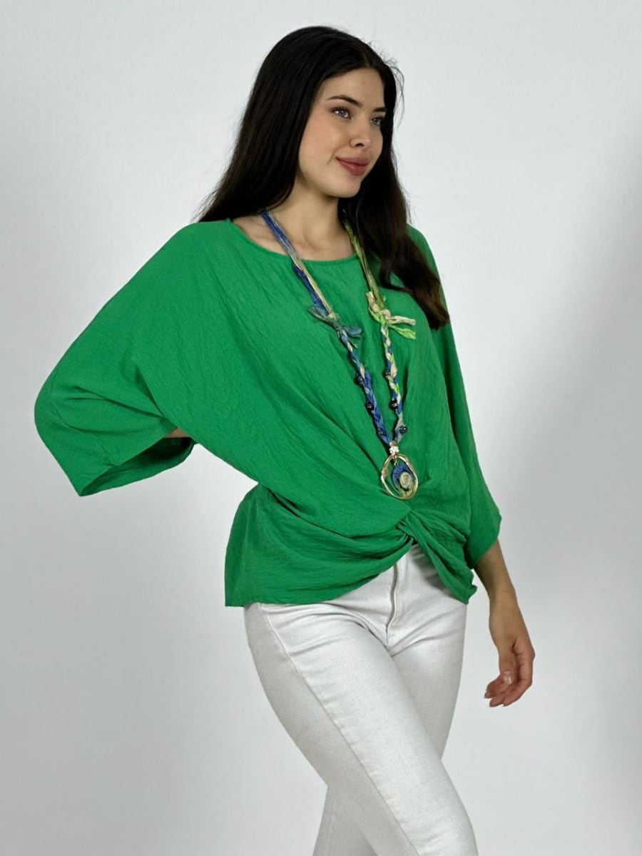Blusa Italiana Cey con Nudo A1-403