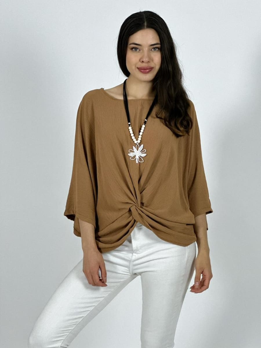 Blusa Italiana Cey con Nudo A1-4012