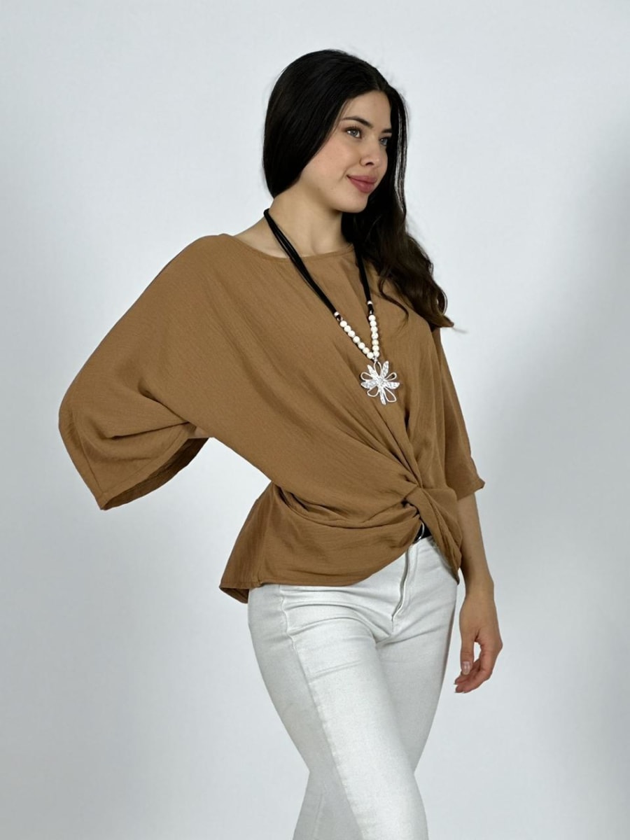 Blusa Italiana Cey con Nudo A1-4014