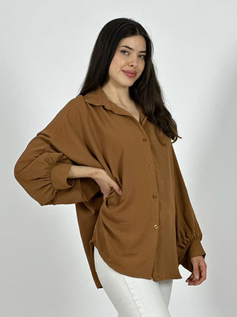 Blusa Italiana Cey Manga Globo A1-116