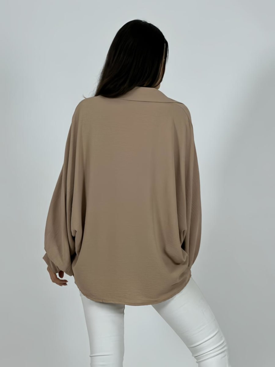 Blusa Italiana Cey Manga Globo A1-1114