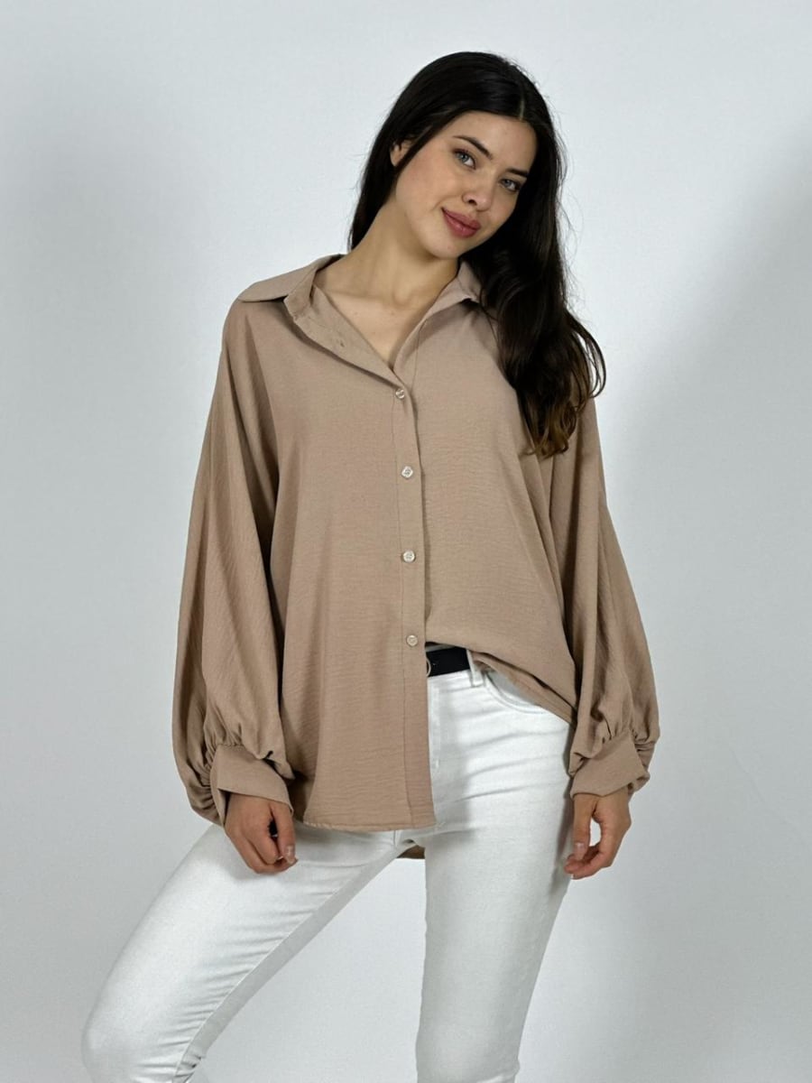 Blusa Italiana Cey Manga Globo A1-1113