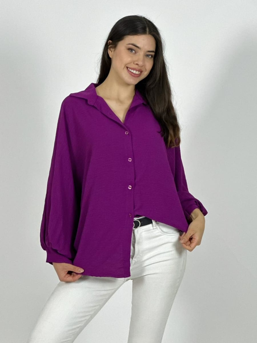 Blusa Italiana Cey Manga Globo A1-119