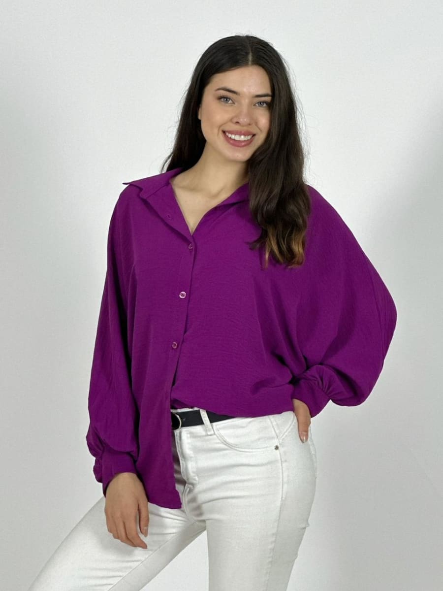 Blusa Italiana Cey Manga Globo A1-118