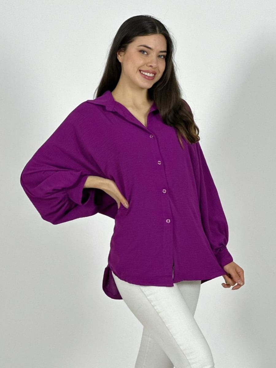 Blusa Italiana Cey Manga Globo A1-1110