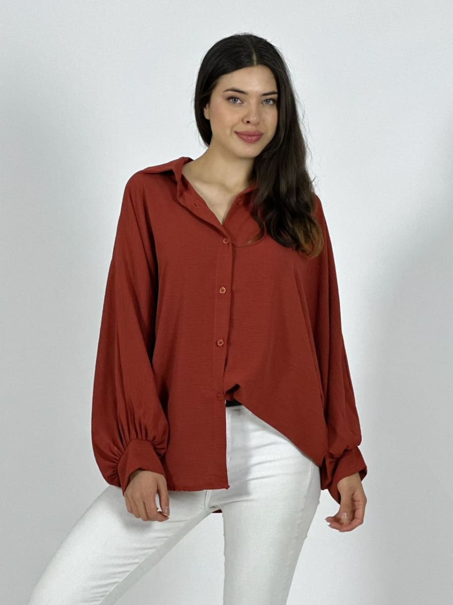 Blusa Italiana Cey Manga Globo A1-1115