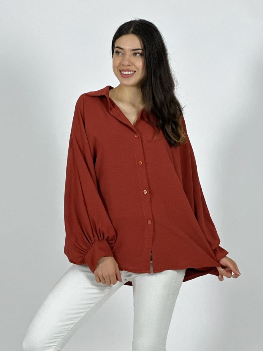 Blusa Italiana Cey Manga Globo A1-1116