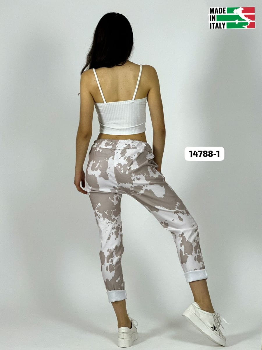 Jogger Italiano Viscosa Cactus PUNCHY A3-707