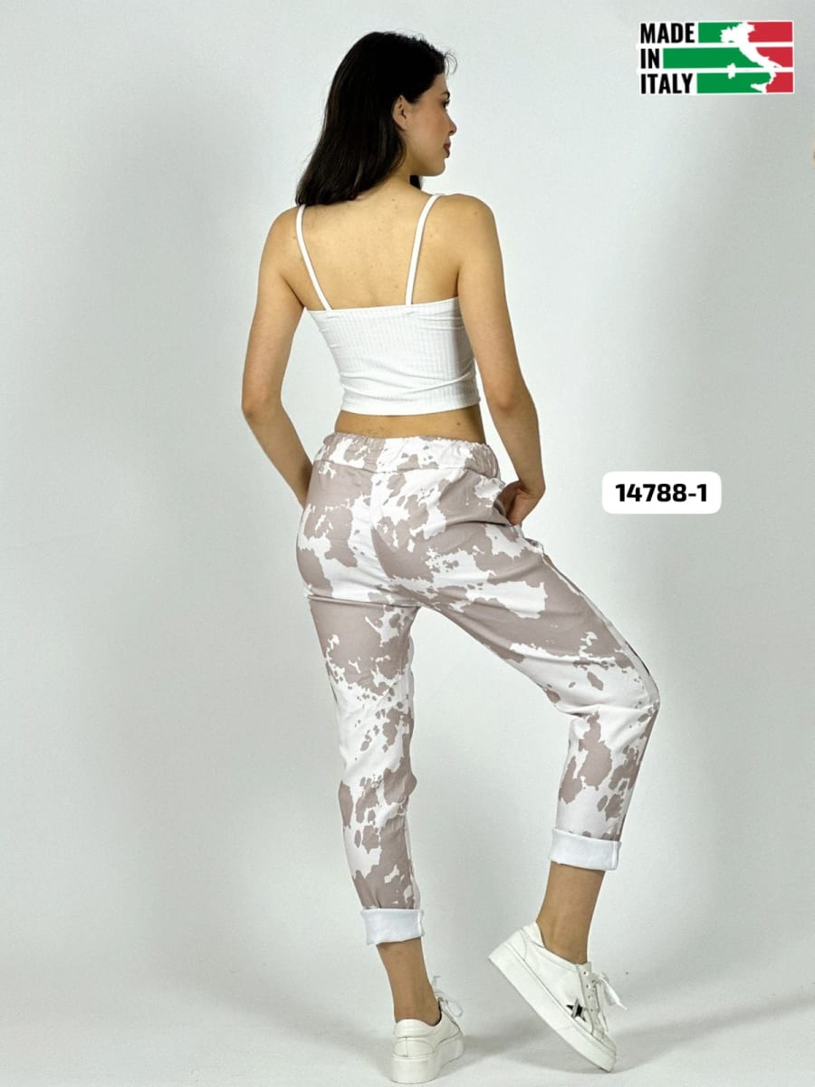 Jogger Italiano Viscosa Cactus PUNCHY A3-706