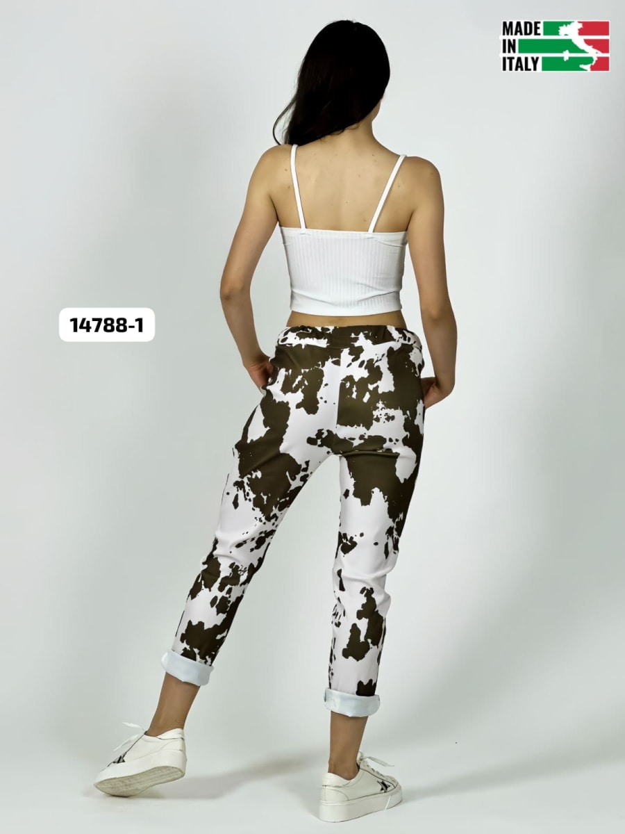 Jogger Italiano Viscosa Cactus PUNCHY A3-7013