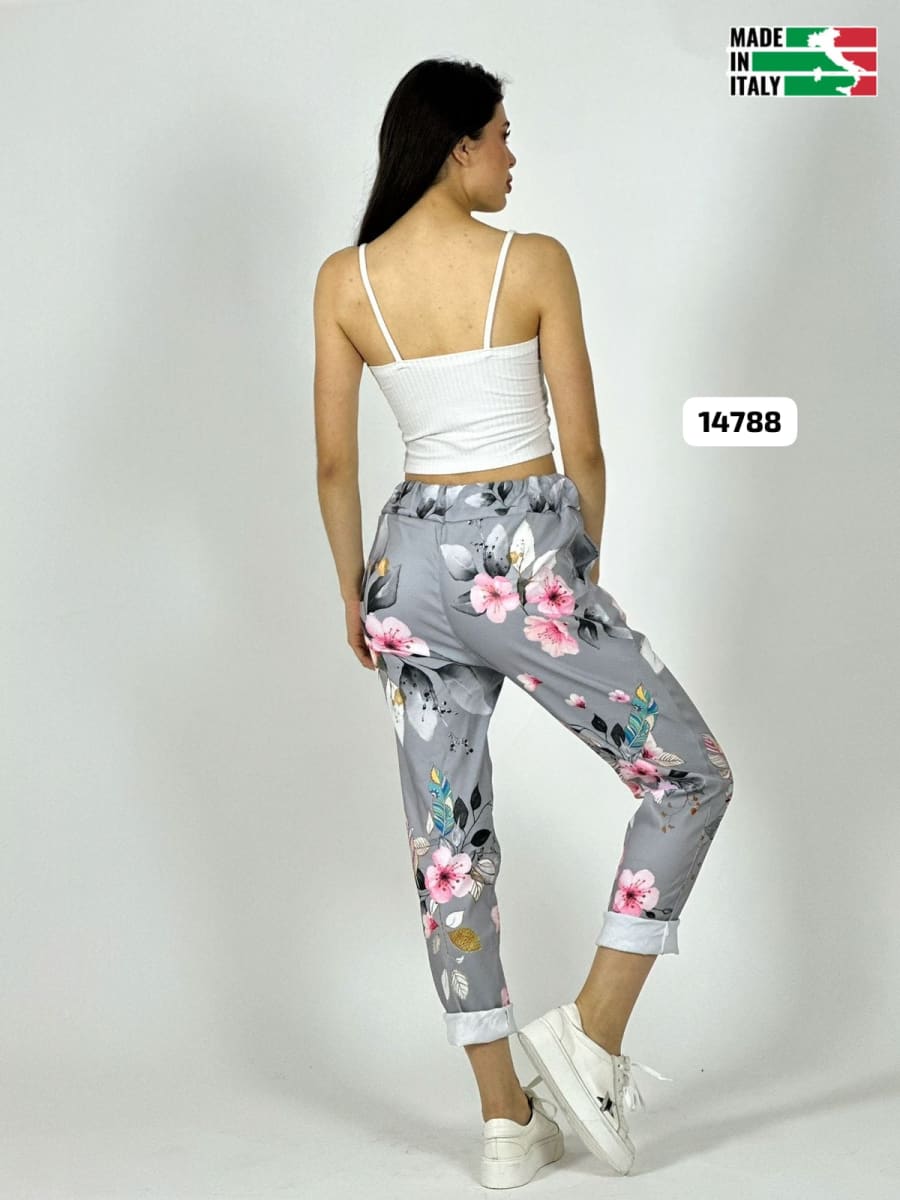 Jogger Italiano Viscosa Floral A3-68/704