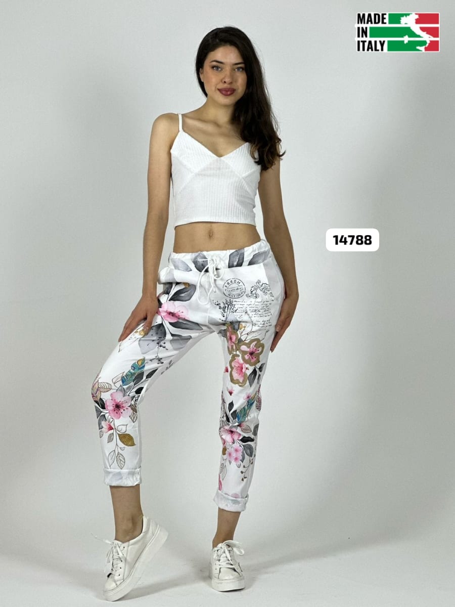 Jogger Italiano Viscosa Floral A3-68/705