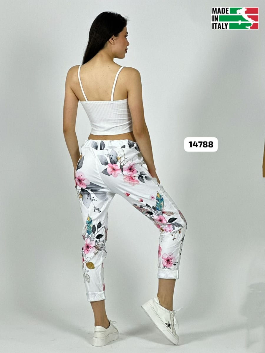 Jogger Italiano Viscosa Floral A3-68/708