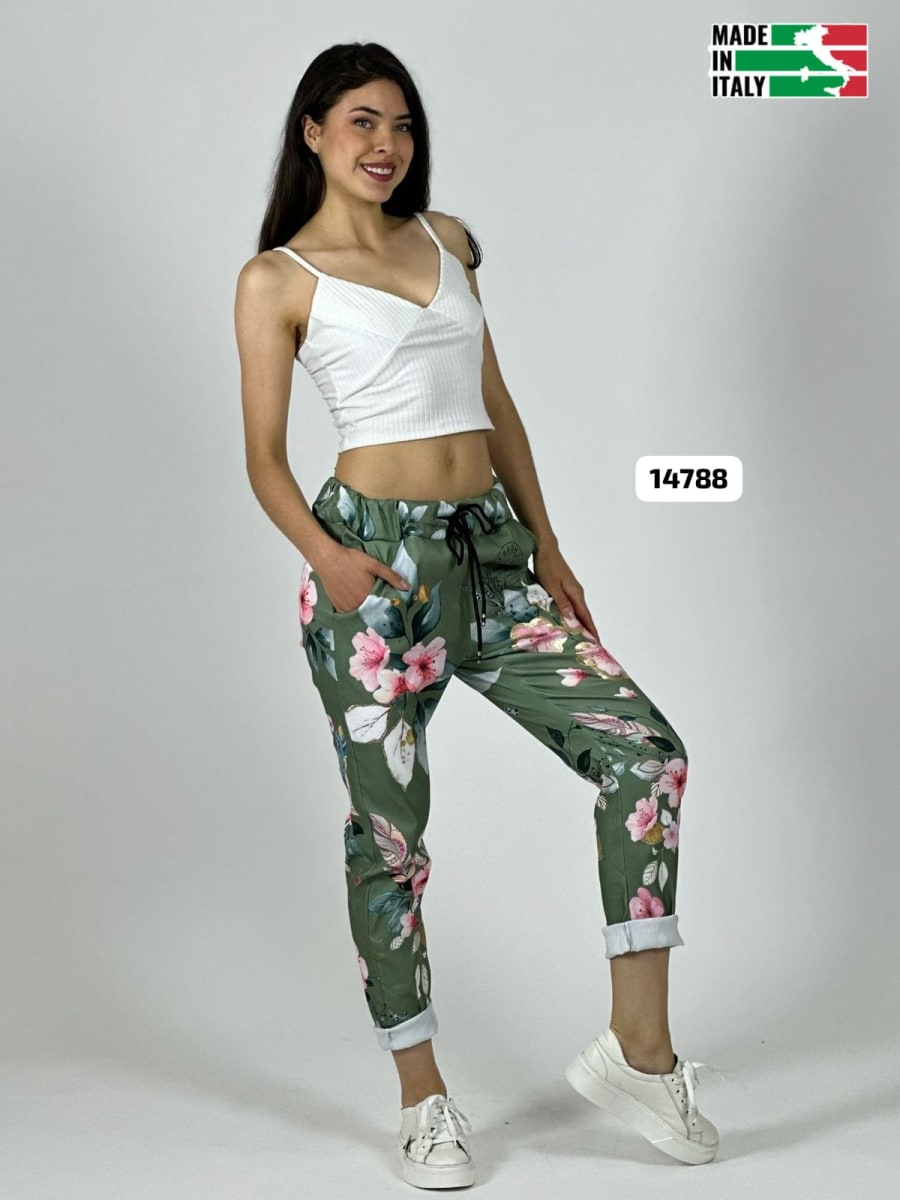 Jogger Italiano Viscosa Floral A3-68/7010
