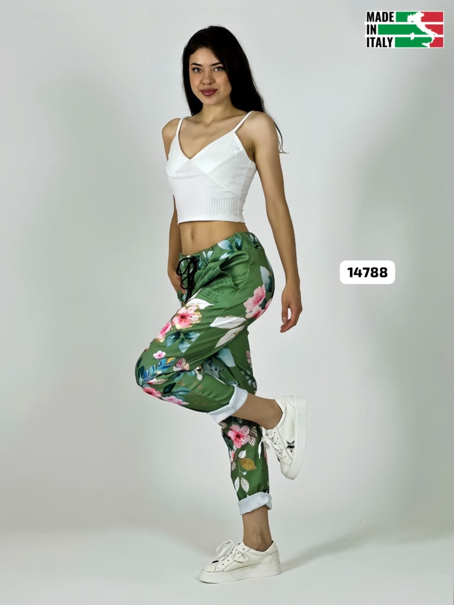 Jogger Italiano Viscosa Floral A3-68/7012