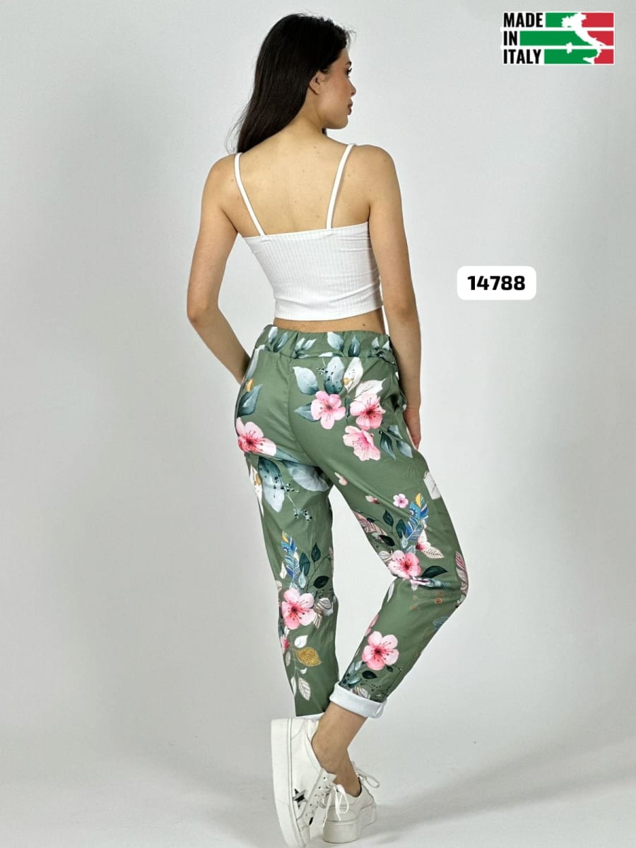 Jogger Italiano Viscosa Floral A3-68/7013