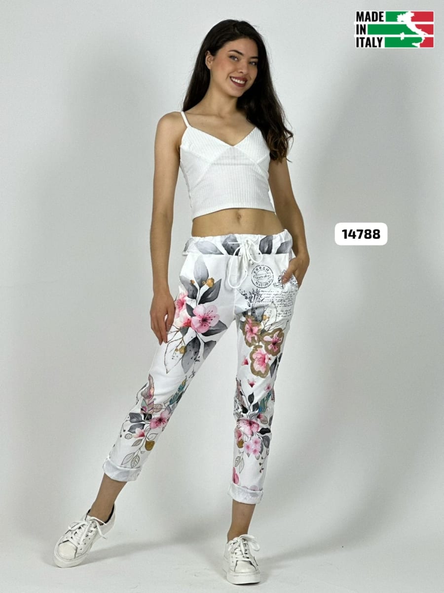 Jogger Italiano Viscosa Floral A3-68/706