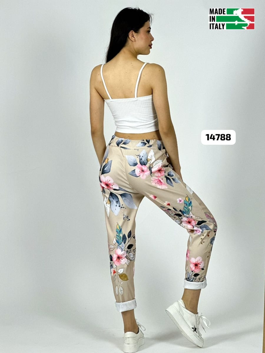 Jogger Italiano Viscosa Floral A3-68/7017