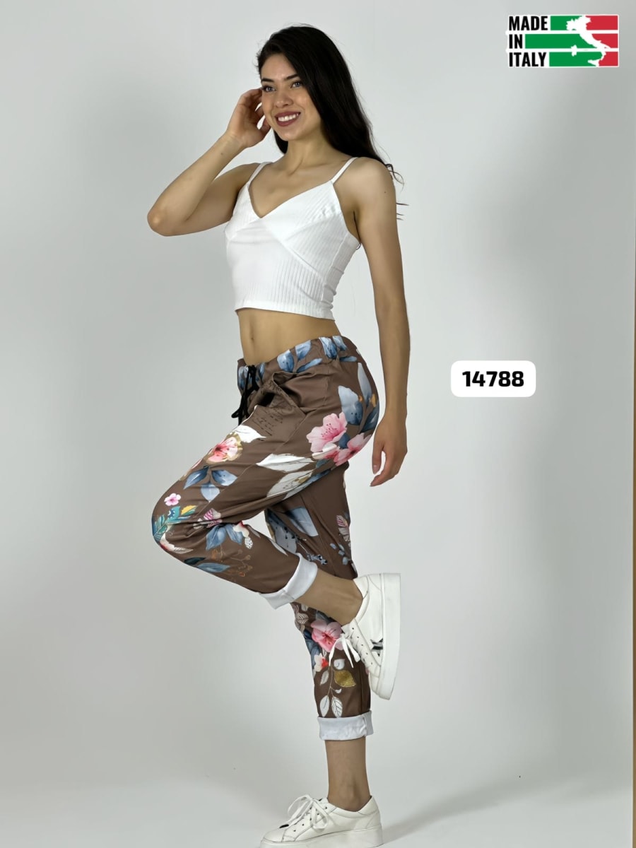 Jogger Italiano Viscosa Floral A3-68/7020