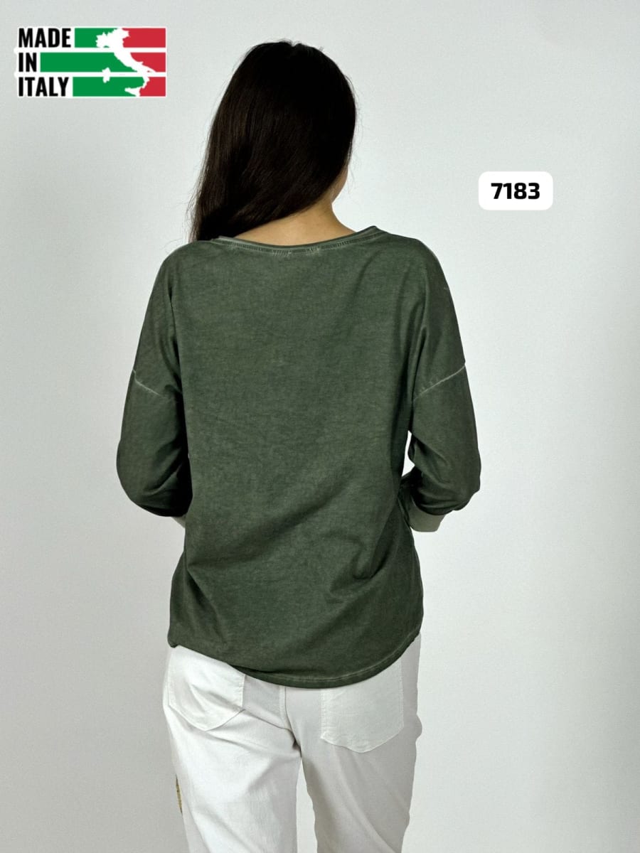 Poleron Algodon Letras Estrella Brillante A4-8815