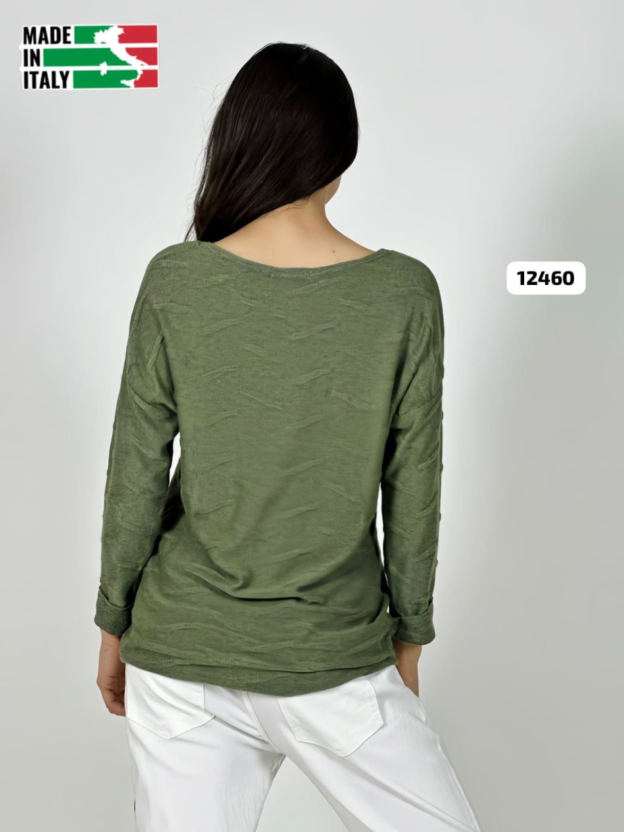 Sweater Spandex ITALIANO Relieves Manchas Brillantes Print A3-687