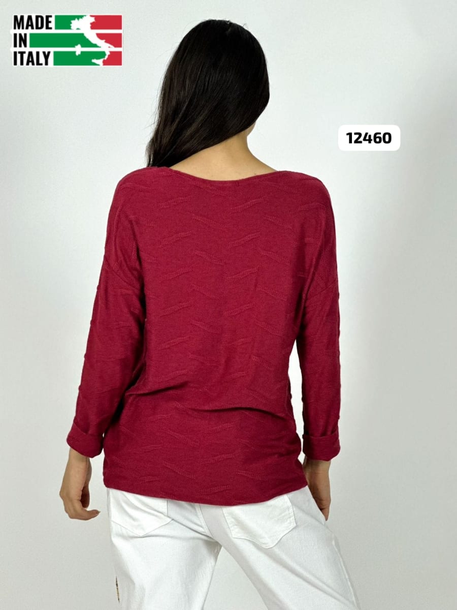 Sweater Spandex ITALIANO Relieves Manchas Brillantes Print A3-6816