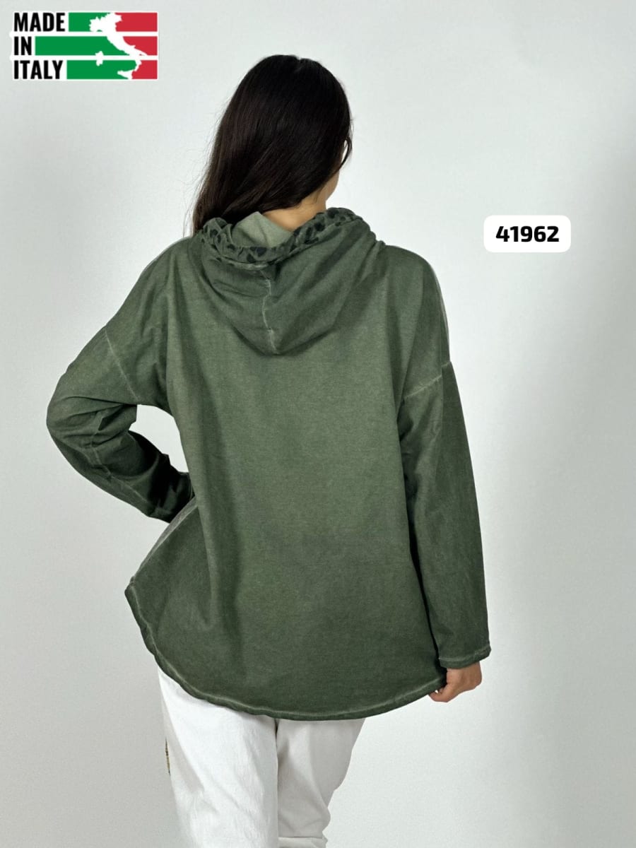 Poleron Italiano Gamuza Estrella Print A4-9115