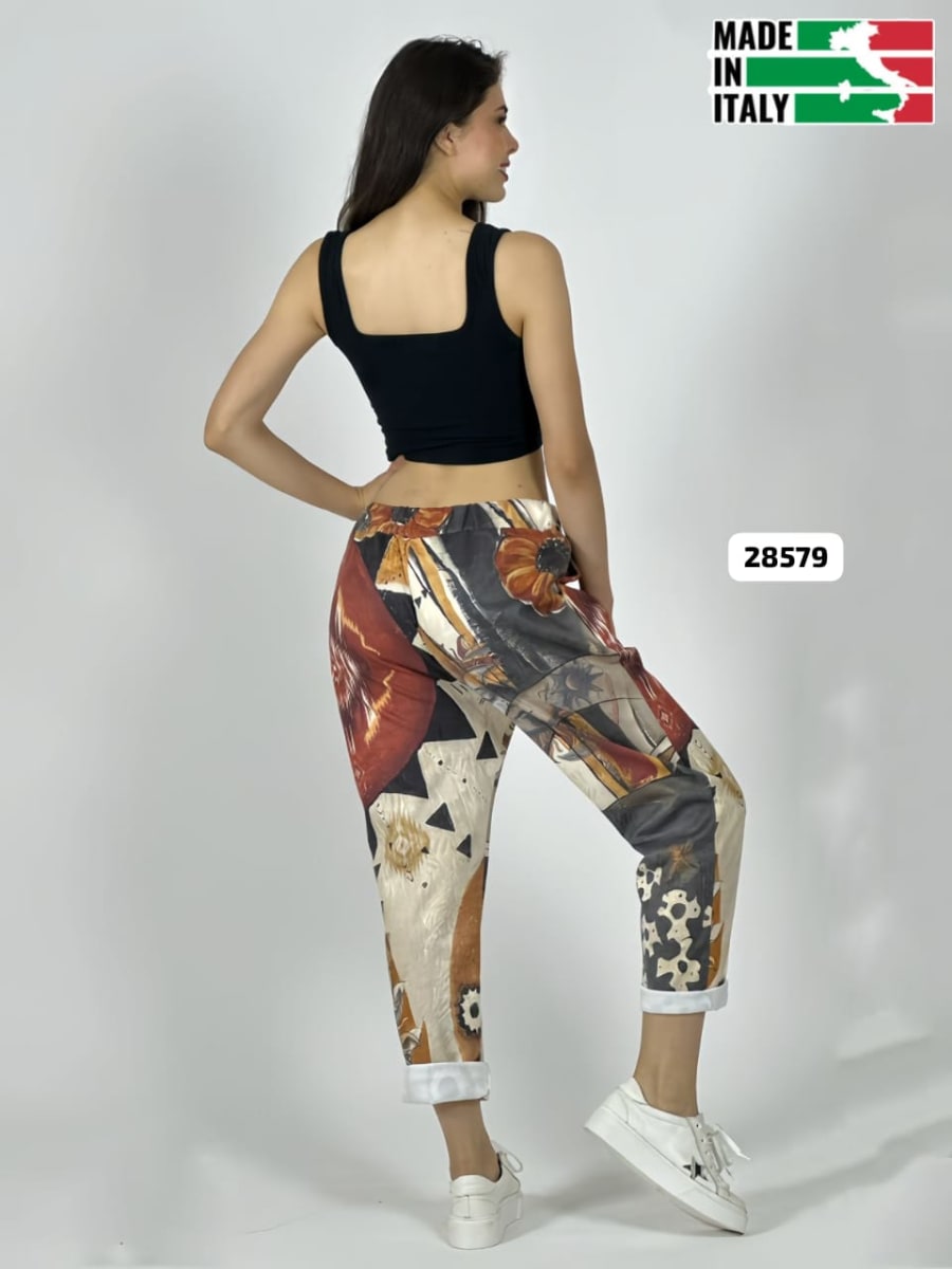 Jogger Italiano Gamuza Sol Abstracto A1-533