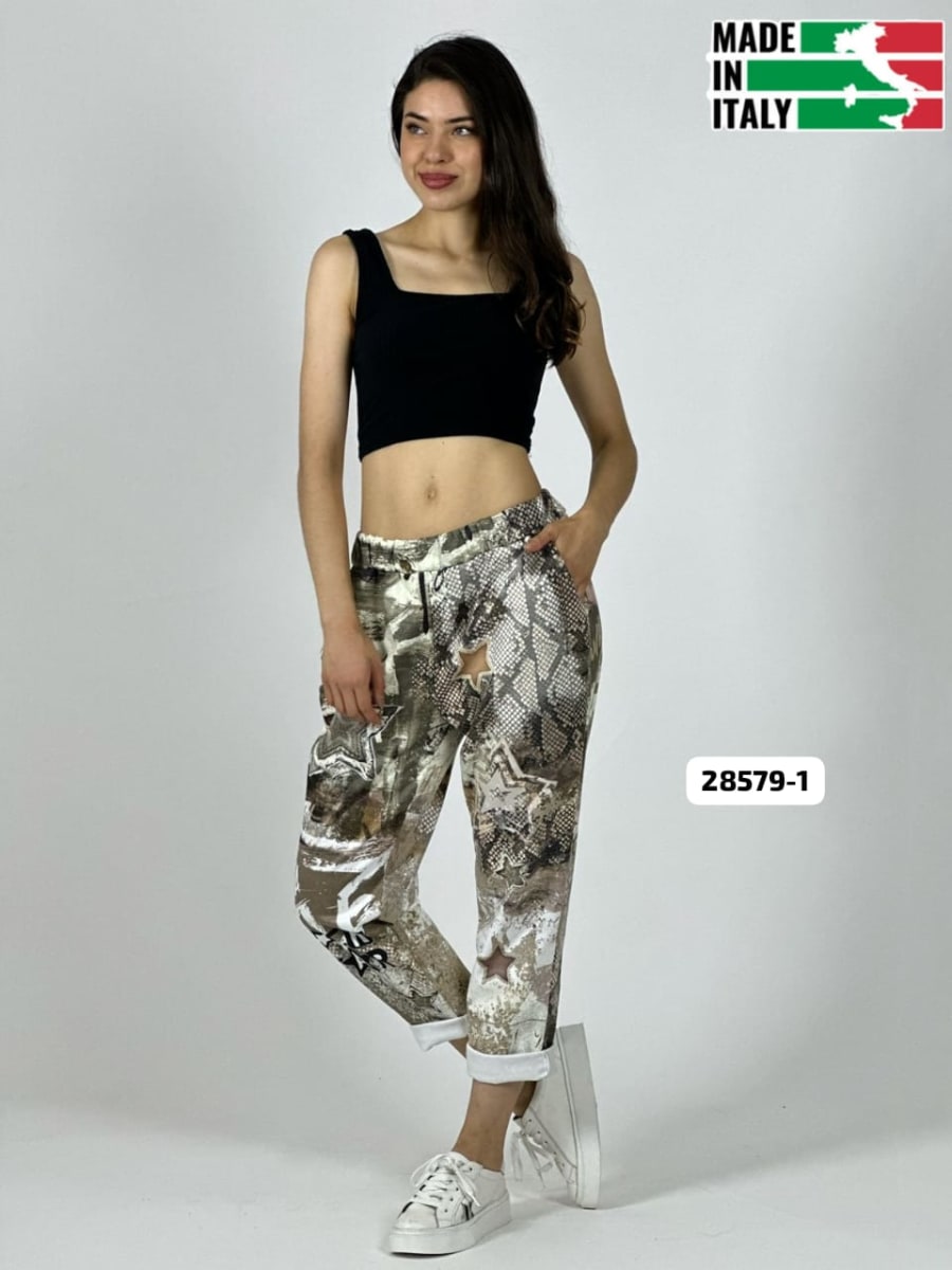 Jogger Italiano Gamuza Estrellas ROCK STAR A4-905