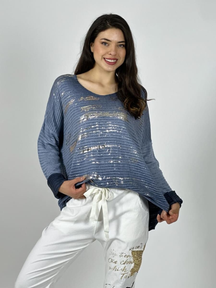 Tejido Italiano Letras Brillantes A1-2610