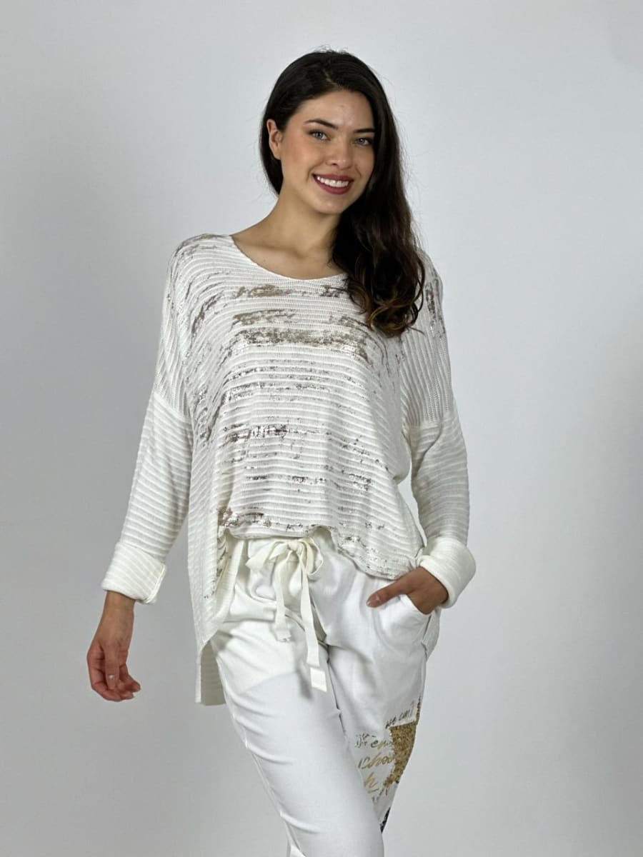 Tejido Italiano Letras Brillantes A1-261